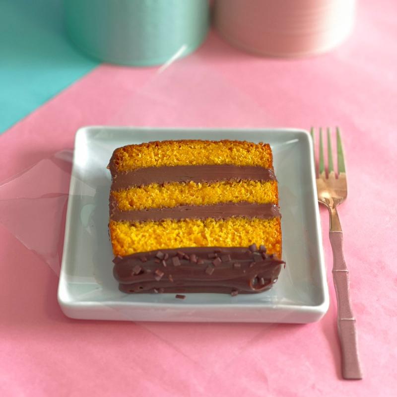 Fatia De Cenoura Com Chocolate