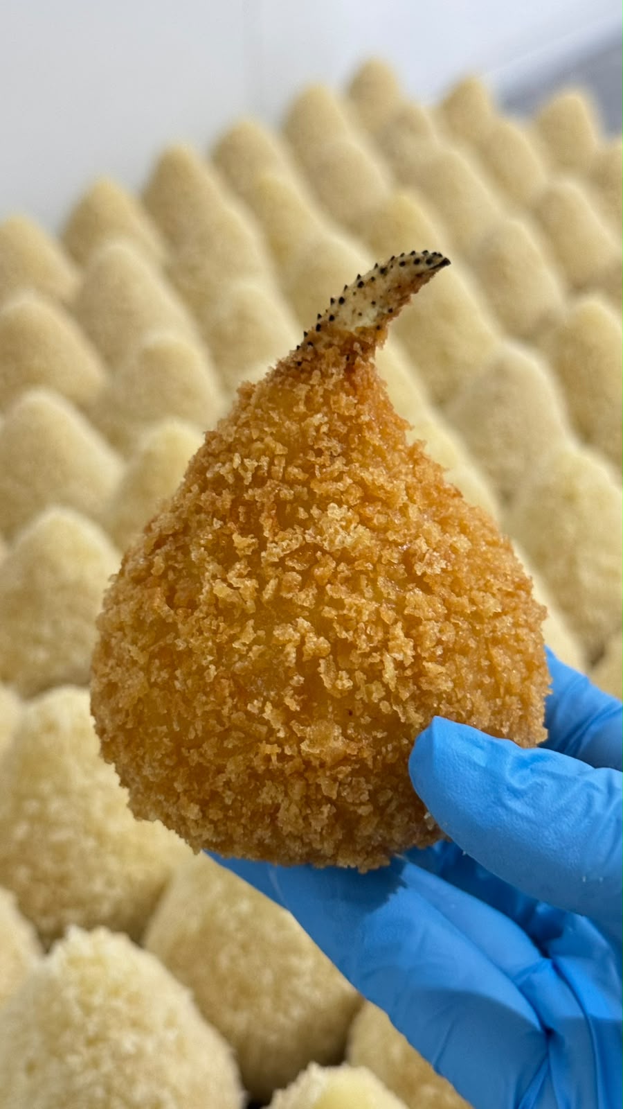 coxinha de caranguejo